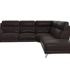 Contempo Right Hand Facing Chaise End NC Leather Power Recliner Sofa | Bed Sava