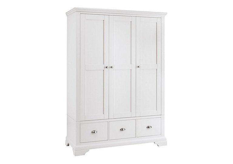 Furnitureland - Emily 3 Door Wardrobe - White