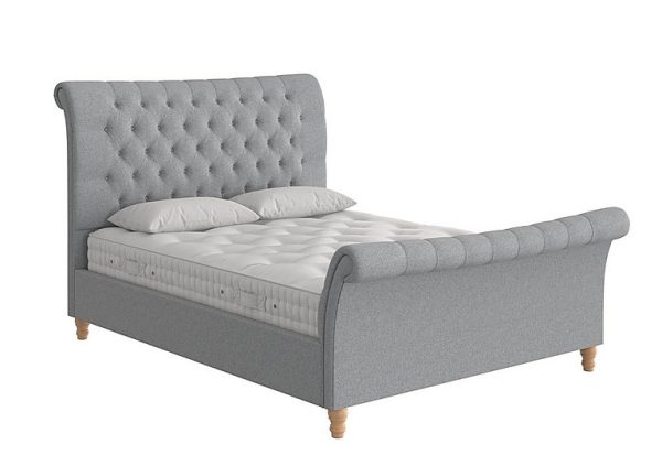 Evie Bed Frame  Double  Gatsby Mountain Haze | Bed Sava