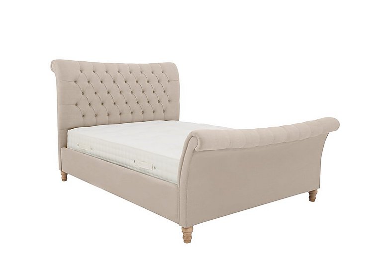 Evie Bed Frame - Double - Savannah Almond