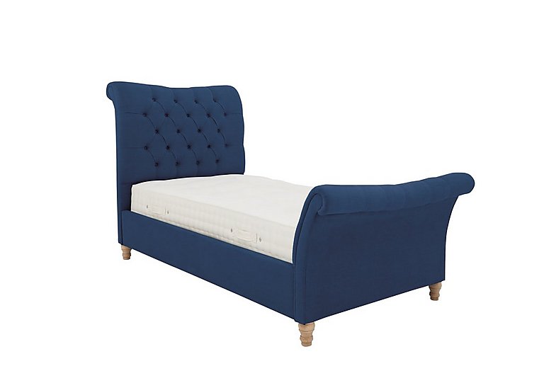 Evie Bed Frame - Single - Velvet Navy