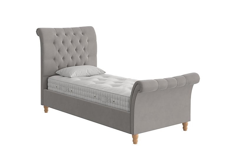 Evie Bed Frame - Single - Velvet Slate