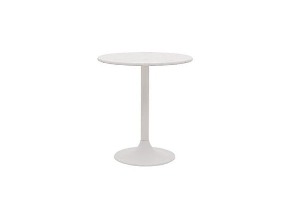 Genoa Round Dining Table  70 cm  Bianco Miami Quartz | Bed Sava