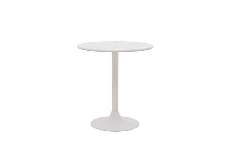Genoa Round Dining Table - 120-cm - Bianco Miami Quartz