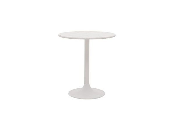 Genoa Round Dining Table  110 cm  Bianco Miami Quartz | Bed Sava