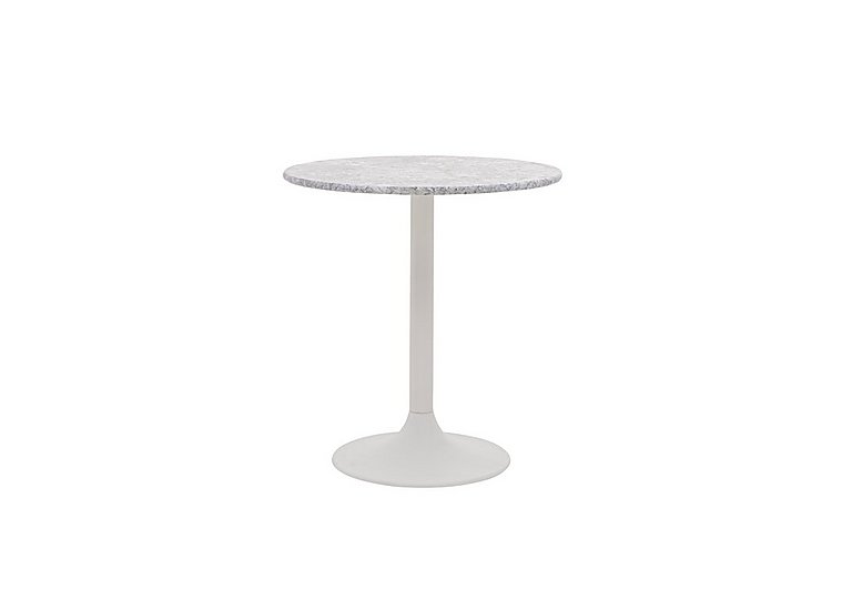 Genoa Round Dining Table - 60-cm - Carrara Marble