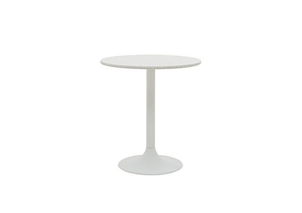 Genoa Round Dining Table  120 cm  Starlight White Quartz | Bed Sava