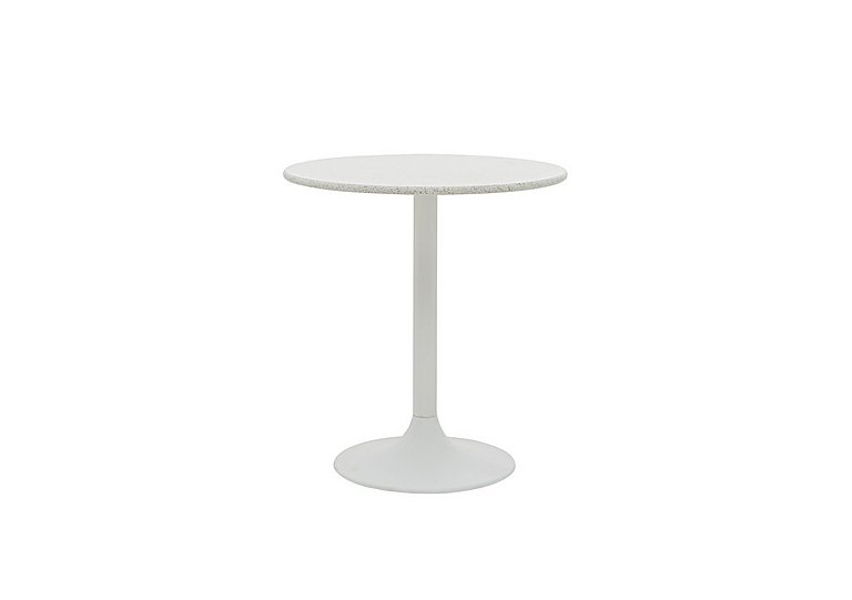 Genoa Round Dining Table - 100-cm - Starlight White Quartz