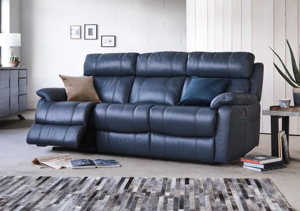 Relax Station Komodo 3 Seater Power BV Leather Sofa