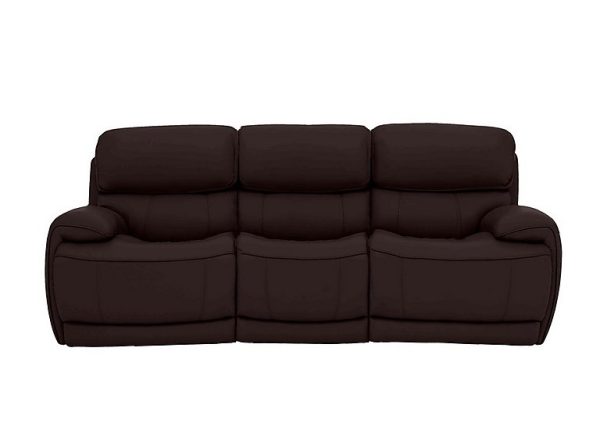 Rocco 3 Seater NC Leather Power Rocker Sofa with Headrests | Bed Sava