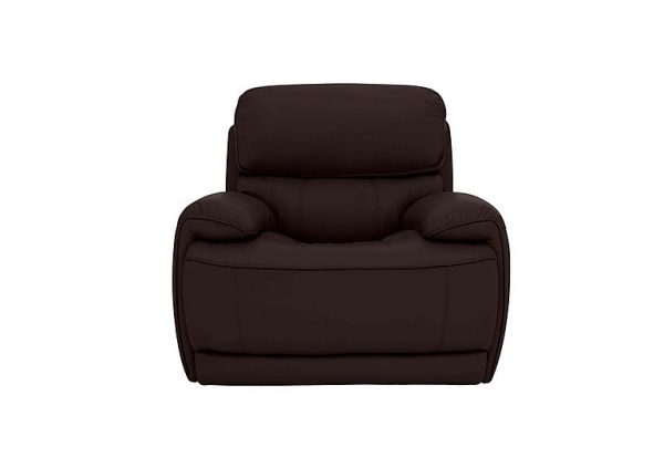 Rocco NC Leather Power Rocker Manual Recliner Armchair with Headrests | Bed Sava
