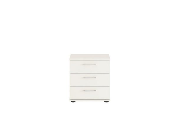Wiemann  Oxford 3 Drawer Bedside Cabinet  White | Bed Sava