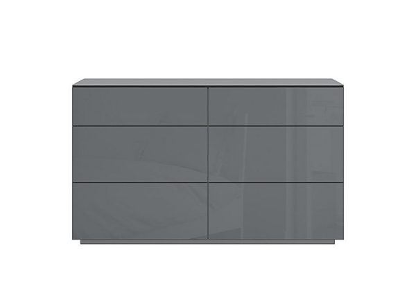 Mando Wide Chest of Drawers  Grey | Bed Sava