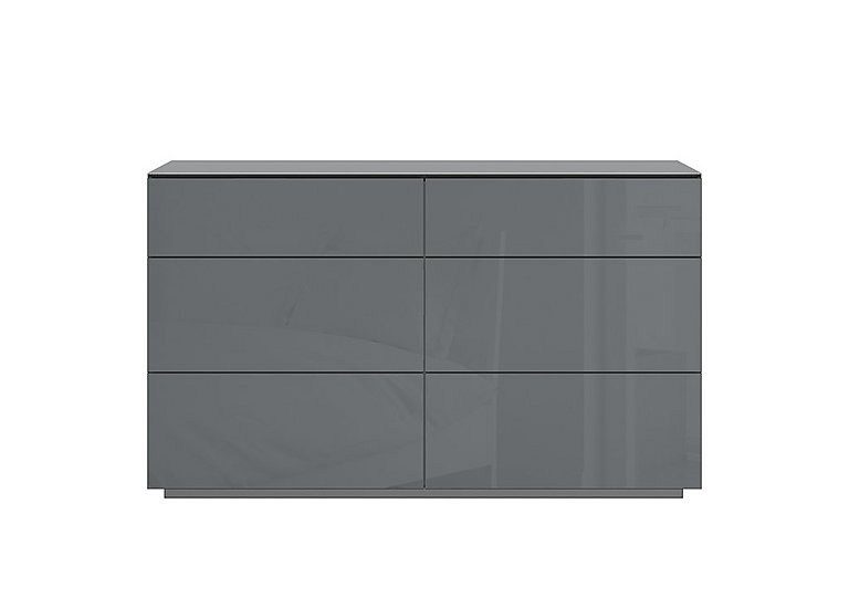 Mando Wide Chest of Drawers - Grey