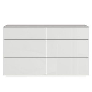 Mando Wide Chest of Drawers  White | Bed Sava