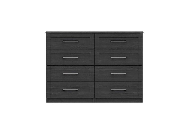 London Bedrooms - Fenchurch 8 Drawer Wide Chest - Graphite