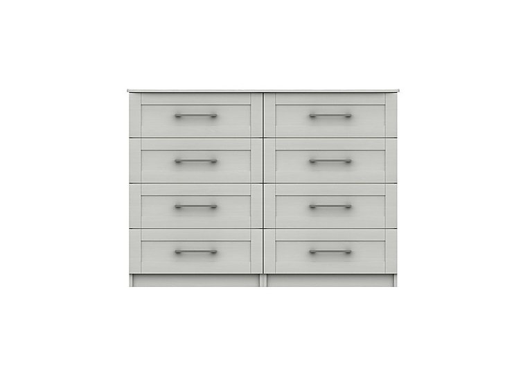 London Bedrooms - Fenchurch 8 Drawer Wide Chest - White