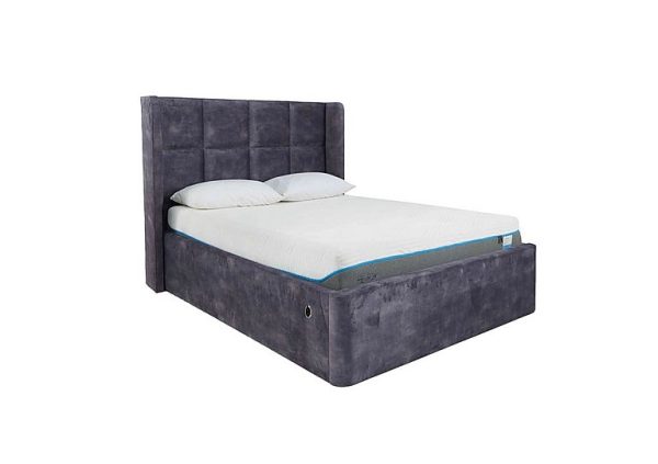 Shiva Electric Ottoman Bed Frame  Double  Savannah Armour | Bed Sava
