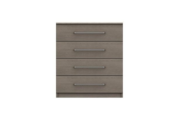 London Bedroomsfriars 4 Drawer Chest  Beige Grey Oak | Bed Sava