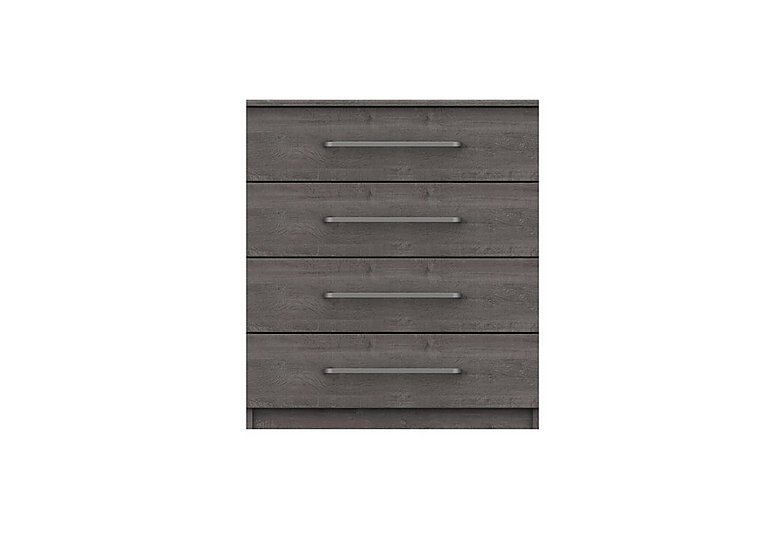 London Bedroomsfriars 4 Drawer Chest - Dark Grey Oak
