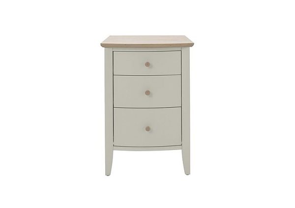 Cotswold 3 Drawer Bedside Cabinet  Soft Grey | Bed Sava