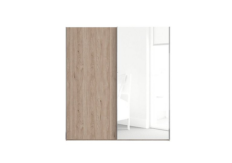 Wiemann - Oxford 2 Door Sliding 200 cm Wardrobe with Mirror - Holm Oak
