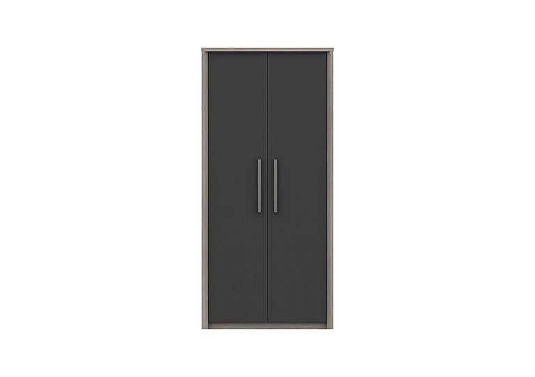 London Bedrooms  Euston 2 Door Wardrobe  Grey | Bed Sava