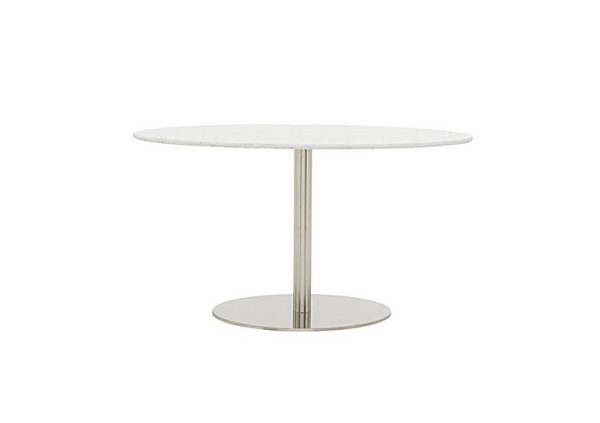 Helsinki Oval Dining Table  160 cm  Bianco Miami Quartz | Bed Sava
