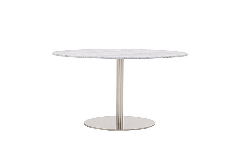 Helsinki Oval Dining Table - 140-cm - Carrara Marble