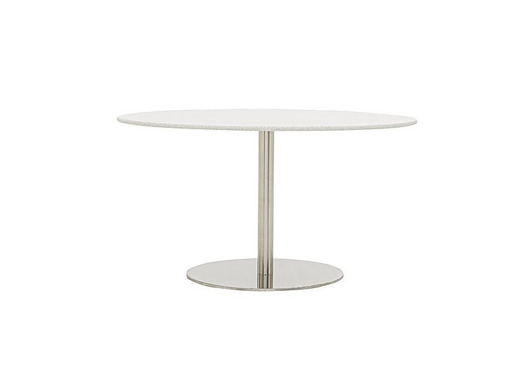 Helsinki Oval Dining Table - 120-cm - Starlight White Quartz