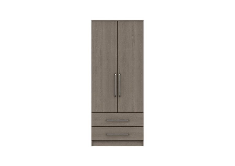 London Bedroomsfriars 2 Door 2 Drawer Wardrobe  Beige Grey Oak | Bed Sava