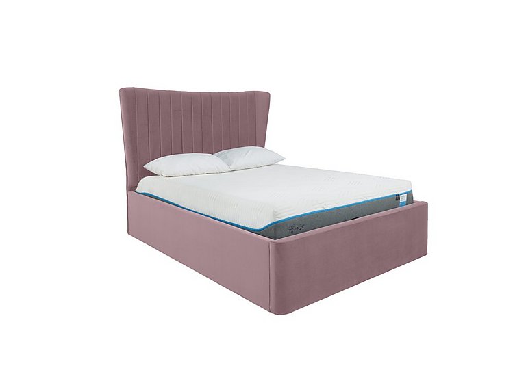 Roman Bed Frame - Double - Velvet Lilac