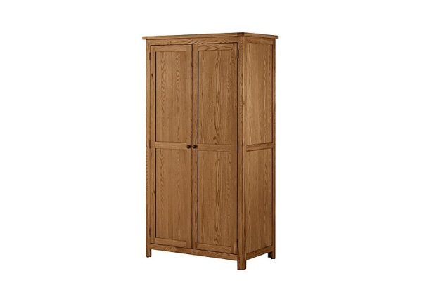 Atlantic 2 Door Wardrobe  Oak | Bed Sava