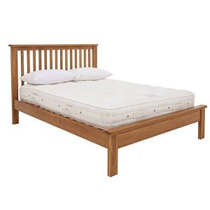 Atlantic Bed Frame  Double  Oak | Bed Sava