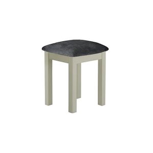 Atlantic Dressing Table Stool  Stone | Bed Sava