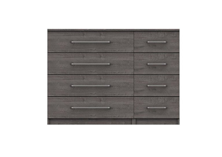 London Bedroomsfriars 8 Drawer Chest - Dark Grey Oak
