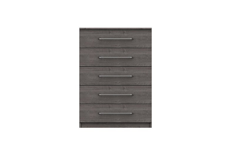 London Bedroomsfriars 5 Drawer Chest - Dark Grey Oak