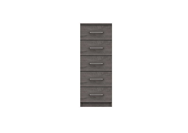 London Bedroomsfriars 5 Drawer Tall Chest - Dark Grey Oak