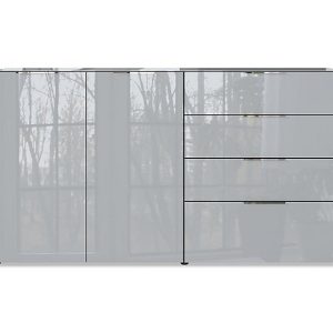 Clio Large Sideboard  Silver Grey | Bed Sava