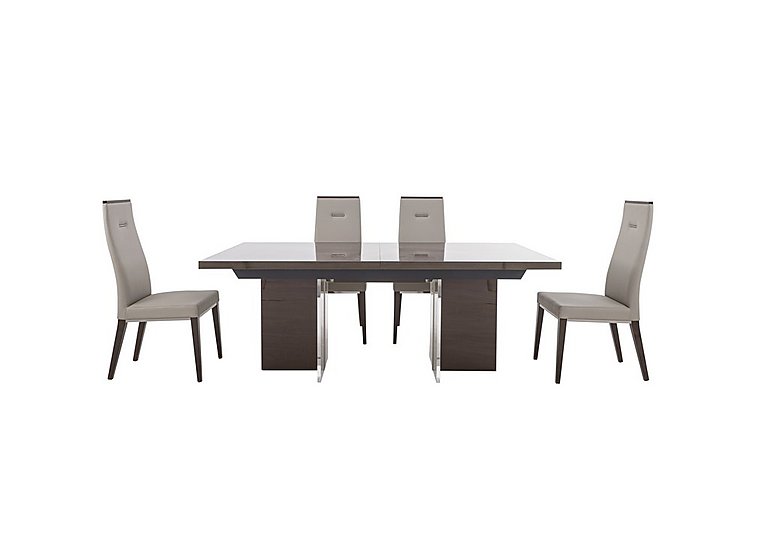 ALF - Corrado Extending Dining Table and 4 Chairs - 210-cm