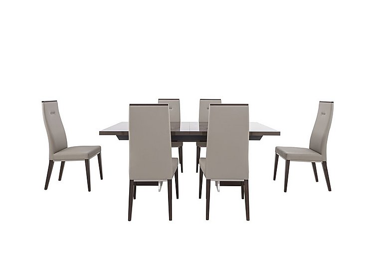 ALF - Corrado Extending Dining Table and 6 Chairs - 210-cm
