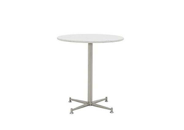 Cortina Round Dining Table  80 cm  Bianco Miami Quartz | Bed Sava
