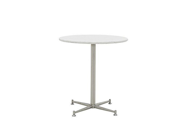 Cortina Round Dining Table - 80-cm - Bianco Miami Quartz