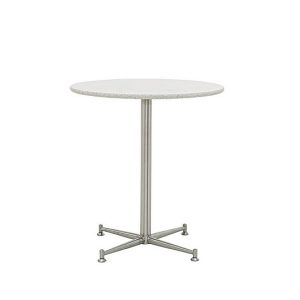 Cortina Round Dining Table  60 cm  Starlight White Quartz | Bed Sava
