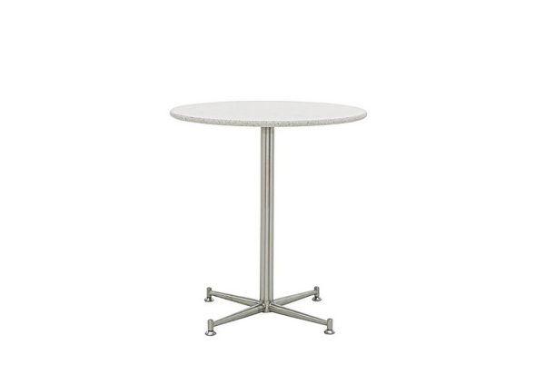 Cortina Round Dining Table  80 cm  Starlight White Quartz | Bed Sava