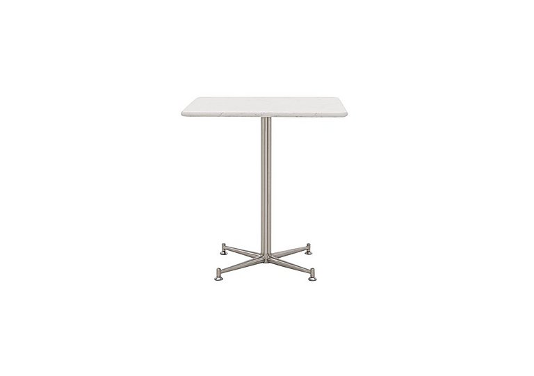 Cortina Square Dining Table - 70-cm - Bianco Miami Quartz