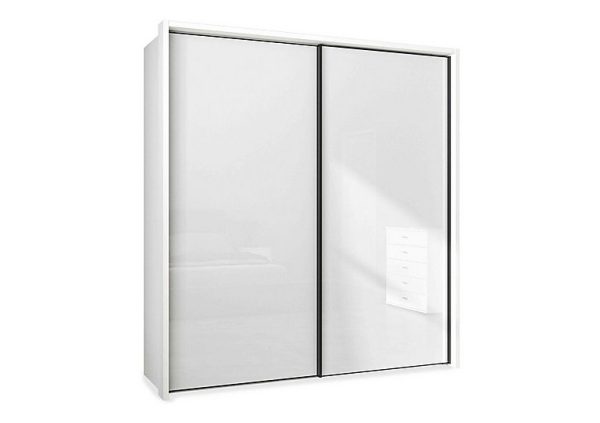 Wiemann  Dallas 210cm 2 Door Sliding Glass Wardrobe | Bed Sava