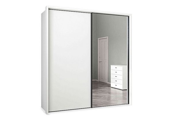 Wiemann  Dallas 210cm 2 Door Sliding Wardrobe with Mirror Door | Bed Sava