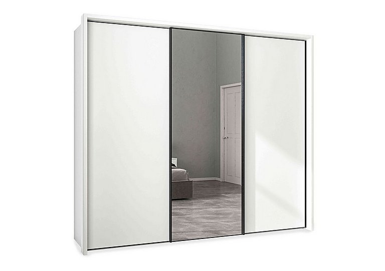 Wiemann - Dallas 260cm 3 Door Sliding Wardrobe with Centre Mirror Door