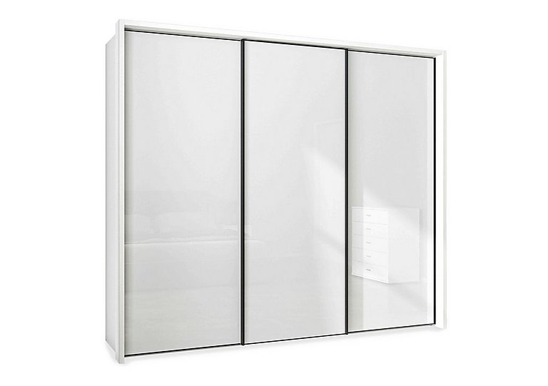 Wiemann - Dallas 260cm 3 Door Sliding Glass Wardrobe